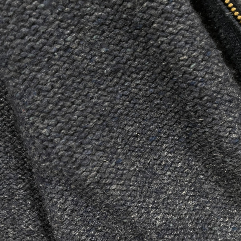 Eddie Bauer Cardigan Sweater Womens M Blue Fisherman Knit Shawl Collar Full Zip - Picture 4 of 9